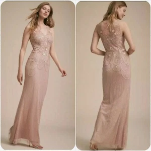 BHLDN Kincaid Maxi Dress Gown Size 6 Embellished $299 - Picture 1 of 12