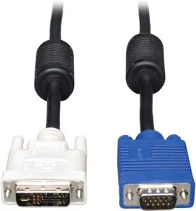 DVI-A (Analog, 12+5 Pin) to VGA Male-to-Male Cable Black, 6 Feet - Picture 1 of 2