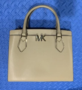 MICHAEL KORS MOTT LRG. SATCHEL(bisque)#35TOGOXS3L, see pics. - Picture 1 of 6