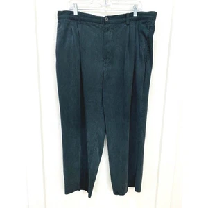 Tommy Bahama Men's Pleated Pants Actual Size 38Wx25.5L Blue Silk Blend - Picture 1 of 9