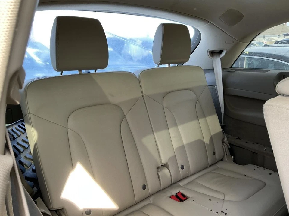 Third Row Seat 50/50 Bench Seat Leather Beige Fits 2014 AUDI Q7 814116 - Image 1 of 4