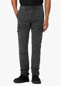 Joe's Jeans Atlas Utility Cargo Pantaloni Uomo 38 Asfalto Zip Fly Chiusura Bottone - Foto 1 di 19