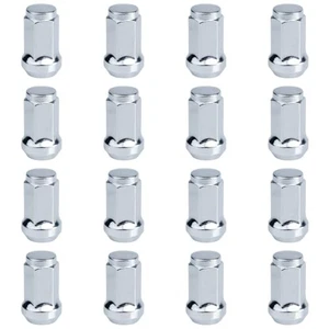 (16 Pack) Tusk Tapered Lug Nut 3/8" with 14mm Head Chrome For Polaris RANGER 800 - Picture 1 of 4
