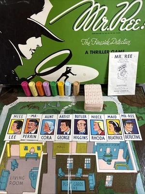 Selchow & Righter Mr. Ree! Detective Game Complete - Murder Mystery Before Clue - Image 1 of 4