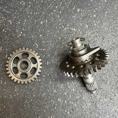 2006 HONDA CRF450R OEM KICKSTART KICK START SHAFT W IDLER GEAR 28211-MEN-670 - Image 1 of 4