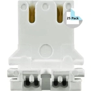 Leviton 13180-U (25 Pack) | Slide-on Non-shunted T8/T12 Fluorescent Lamp Holder - Picture 1 of 4