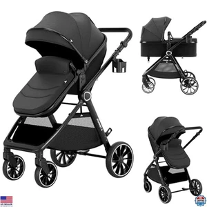 2 in 1 Baby Stroller Convertible Bassinet for Newborns & Infants 0-36 Months - Picture 1 of 6