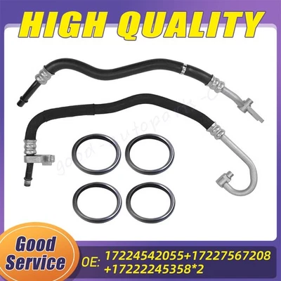 Inlet Outlet Engine Oil Cooler Lines Kit for BMW E90 E91 E92 335i 17227567208 - Image 1 of 4