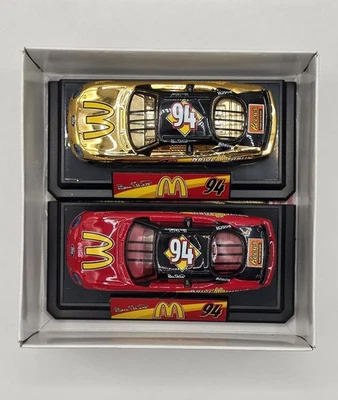 Bill Elliott 1999 McDonald's 2 Car Set Gold 1/64 Racing Champions - Image 1 of 4