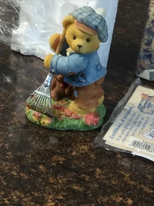 Enesco Cherished Teddies # 534102 WE'VE TURNED OVER A NEW LEAF ON OUR FRIENDSHIP - Picture 1 of 4