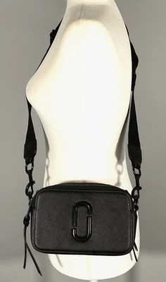 Marc Jacobs the Snapshot DTM Black Leather Crossbody Bag - Image 1 of 4