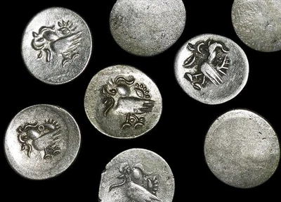 2套哈姆萨银币,1847年放,柬埔寨王国 — 第 1/2 张图片