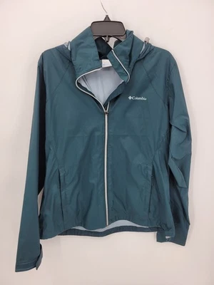 Chaqueta Columbia para mujer grande verde azulado Switchback II impermeable cremallera exterior Foto 1 de 4