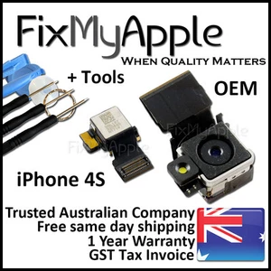 iPhone 4S OEM Original Rear Back 8MP Camera Lens Replacement Flex Cable Tools - Picture 1 of 3