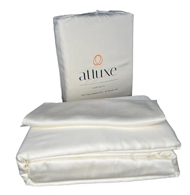 Atluxe Premium Viscose Bamboo Sheets - 4 Piece Luxury Cooling Bed Set - Ivory - Image 1 of 4