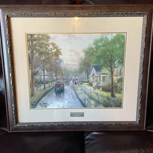 Thomas Kinkade Home Interiors 50th Anniv Library Edition Framed - Picture 1 of 14