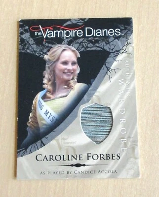 2011 Cryptozoic Vampire Diaries Season 1 wardrobe Candice Accola CAROLINE M11 - Image 1 of 2