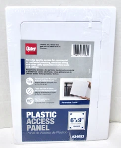 New Oatey 6" x 9" Framed Plastic Service Access Panel White 34053 Made In USA - Picture 1 of 2