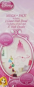 Disney Princesses Mega Pack Giant Wall Decals NIP - Picture 1 of 12