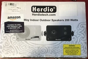 Altavoces pasivos para exteriores Herdio de 3,5" con cable impermeables altavoces de montaje en pared de 3 vías - Imagen 1 de 2