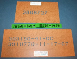 1968 Corvette chassis stencil kit with standard spring tags 427-435 HP w/o air - Picture 1 of 1