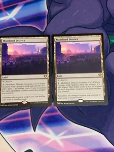 C1027 MAGIC GATHERING MTG COMMANDER MASTERS MOBILIZED DISTRICT 2X 1011 NM - Picture 1 of 22