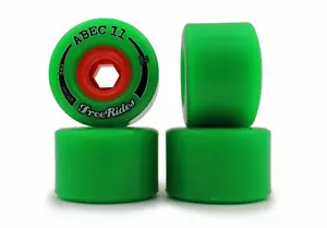 ABEC11 Freerides Centerset Longboard Skateboard Rollen Big Wheels 72 mm 84a Grün - Bild 1 von 2