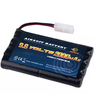 AA 9.6V 2000mAh NiMH Airsoft Battery Pack Compatible with Tamiya Connector RC... - Picture 1 of 7