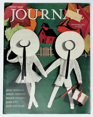 Ladies Home Journal Sept. 1937 , Vintage Print Ads  ,Fashion Eleanor Roosevelt - Image 1 of 4