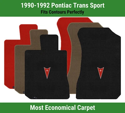 Lloyd Velourtex Front Mats for '90-92 Pontiac Trans Sport w/Pontiac Emblem - Image 1 of 4