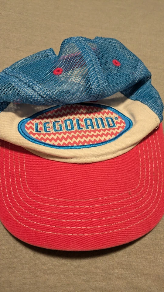 Legoland Gorra Juvenil OSFA Rosa Azul Blanco Sombrero Ajustable Malla 2016 Lego Foto 1 de 1