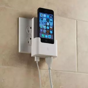 BlueFlame Outlet Charging Plug Dock iPhone 5 5S 5C Lightning Port Space Saving - Picture 1 of 2