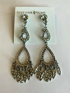 💖🌟Nuevo con etiquetas Pendientes Swarovski dobles de agua Stefanie Somers en cristal 29997🌟💖 - Imagen 1 de 1