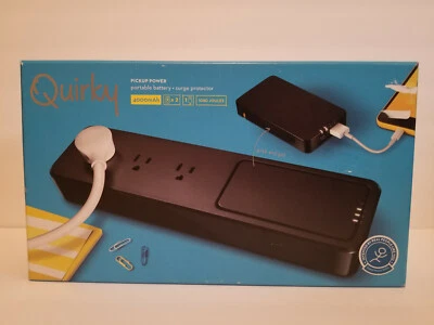 Quirky Pick Up Power Portable Battery + Surge Protector -1080 J (Black) - Image 1 of 3