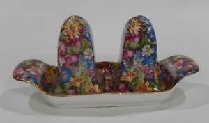 Vintage 1950s Royal Winton JOYCE-LYNN Floral Chintz Salt Pepper Tray Cruet Set - Picture 1 of 7