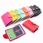 Womens Slim ID Credit Card Holders Pocket Case Purse Wallet Business PU Leather