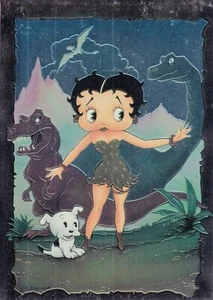 Tarjeta de persecución Betty Boop Premiere 1995 cromada de gran tamaño OS-6 AN - Imagen 1 de 2