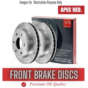 Brake Discs Pair Front FOR KIA MAGENTIS II 2.0 2.7 05->10 Diesel Petrol Apec - Picture 1 of 4