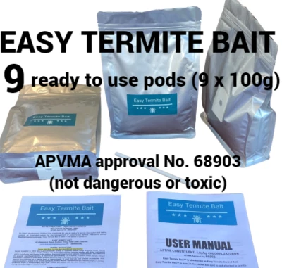 Easy Termite Bait Pod (QueenKiller)9X100g treatment pod with chlorfluazuron - image 1 of 4