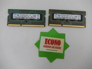 SAMSUNG 4GB (2X2GB) 1RX8 DDR3 10600S Laptop Memory RAM - Picture 1 of 2
