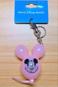 Tokyo Disneyland Balloon Keychain Pink Mickey limited from Japan New - Picture 1 of 2