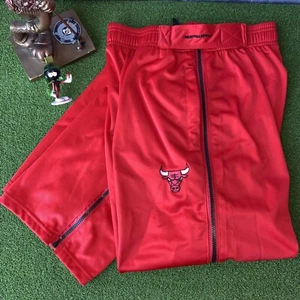 Chicago Bulls NBA Pants Zipway Tricot Jogger Basketball Tear-Away Red Mens SZ XL - Picture 1 of 7