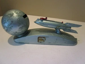 Vintage 1950's Strato Rocket Bank DURO MOLD DETROIT USA Working No Key - Picture 1 of 21