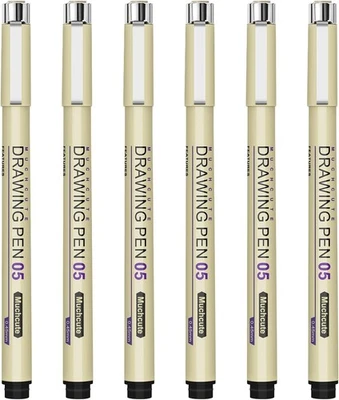 Muchcute Micro Fineliner 1 Cuenta (Pack de 20), Juego de 20 (12 Colores01+8Negro) Foto 1 de 4