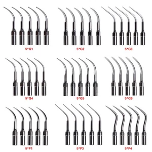 Escalador ultrasónico dental 5 piezas escalado endo período puntas aptas para pájaro carpintero EMS - Imagen 1 de 11