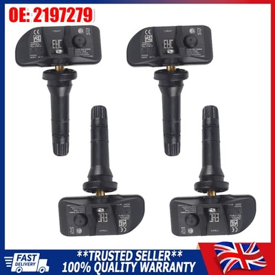 4X TPMS Tyre Pressure Sensor Valve Sensor For Ford Kuga MK3 2020 - 2024 2197279 - Image 1 of 4