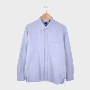 SUGAR CANE Camicia BD Uomo Made in Japan Blu con Bottoni - Taglia L - Foto 1 di 6