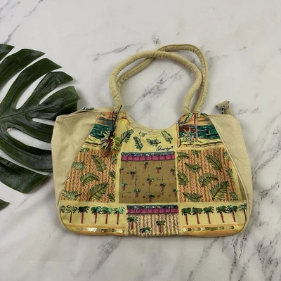 Bolso de Mano Ormsby Sand N Sun Vintage Y2k Amarillo Verde Cuentas Tropical Foto 1 de 4