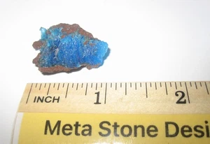 BEAUTIFUL SMALL RARE NATURAL 1" x 0.5" CHALCANTHITE CRYSTAL MINERAL AZ, USA 4.2g - Picture 1 of 7