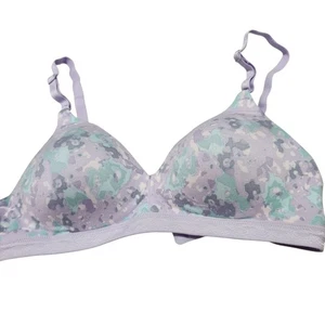 Warners BH Größe 34B lila geblümt kabellos verstellbare Träger.  Neu - Bild 1 von 6